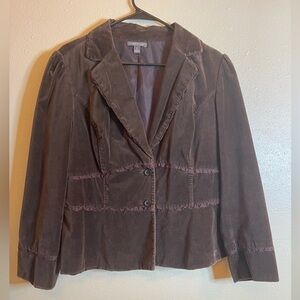 Brown Velvet Women's Blazer